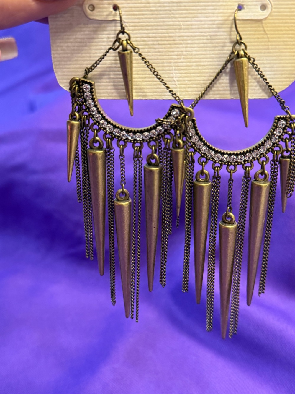 Park Lane Tribal Beauty Earrings Retired Austrian Crystal $85